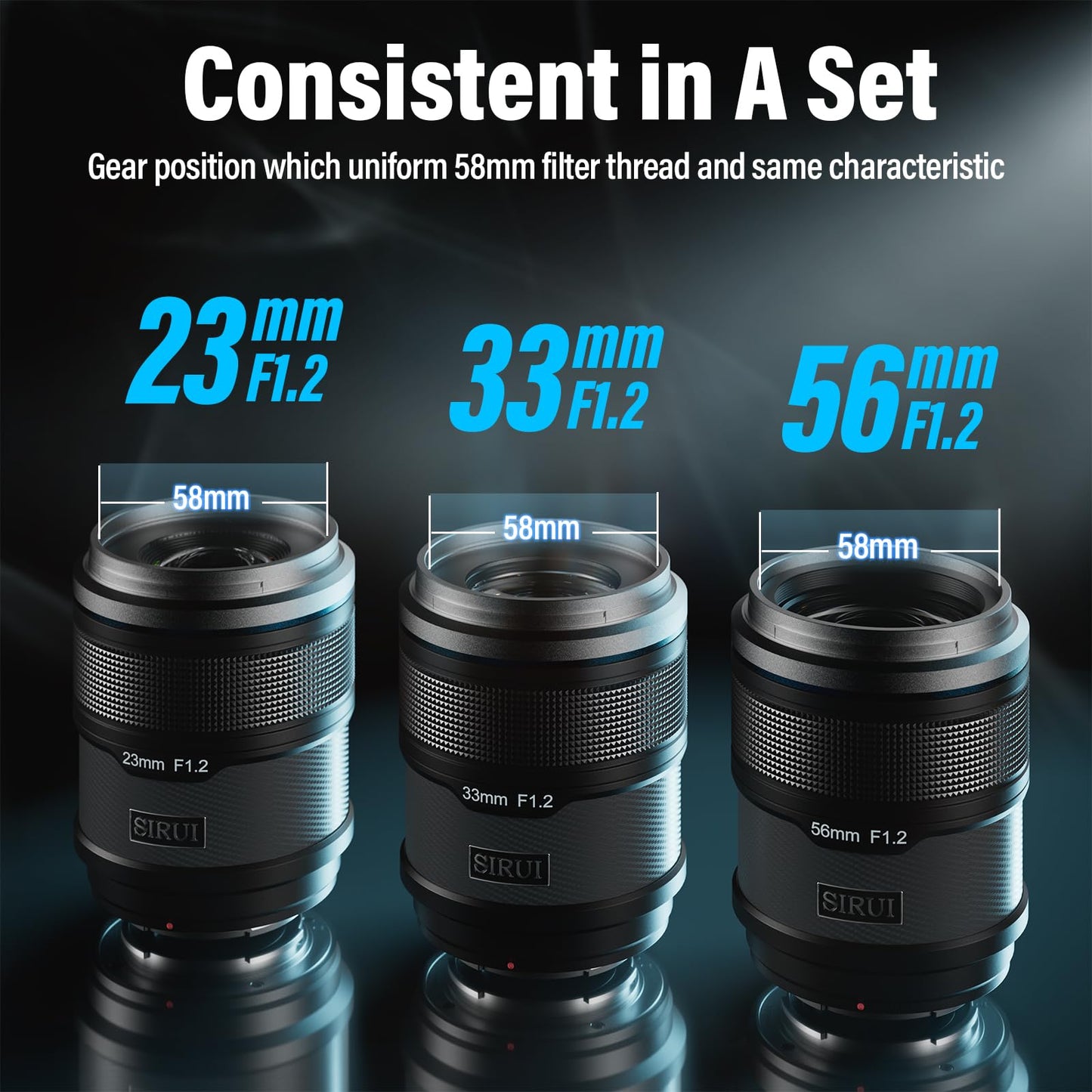 Sirui Sniper 23mm Autofocus Lens, F1.2 Wide Angle APS-C Camera Lens for A5 A6 A7 FX A9 ZV-E Series (E Mount, Black)