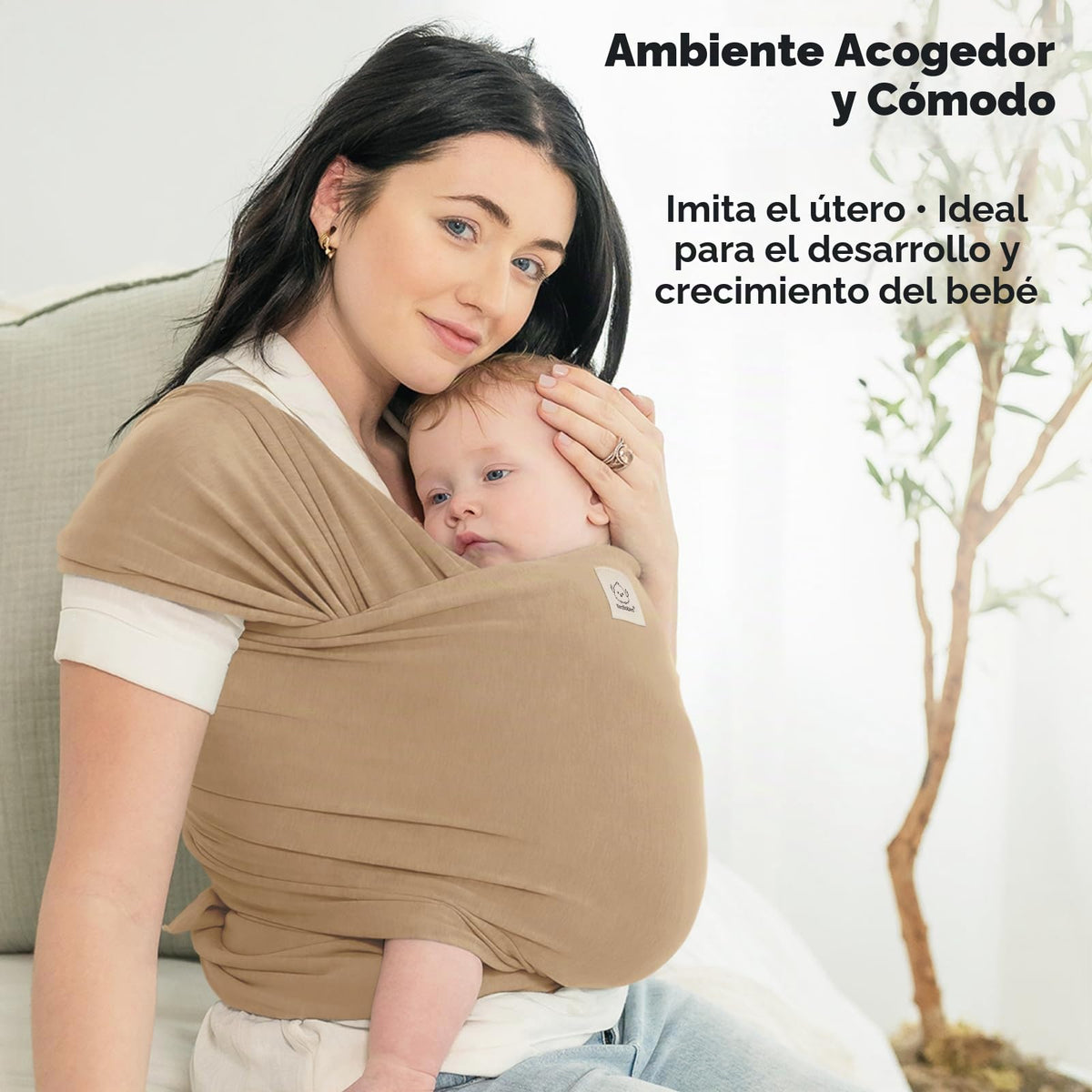 KeaBabies - Portabebés Original Todo en 1 para Bebés Recién Nacidos a Niños, Por mes, Fácil de Usar, Unión Manos Libres, Envoltura Ligera y Transpirable para (hogar Cálido)