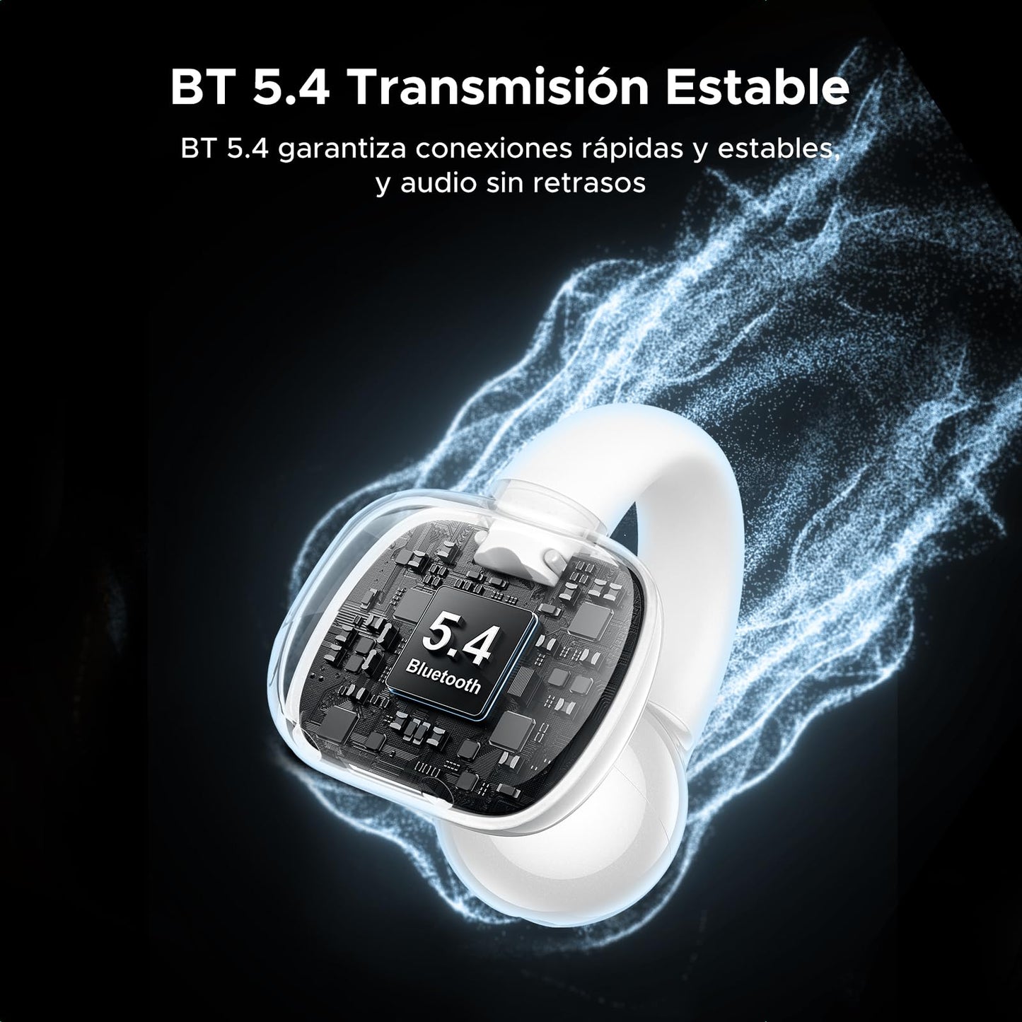 Audífonos Inalámbricos UGREEN Bluetooth 5.4 Abiertos, Diafragmas 12mm con ENC y Carga Rápida para 30 Horas de Reproducción
