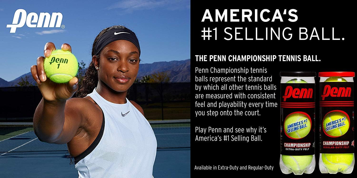 Pelotas de Tenis Penn Championship Alta Altitud Fieltro Extra Resistente