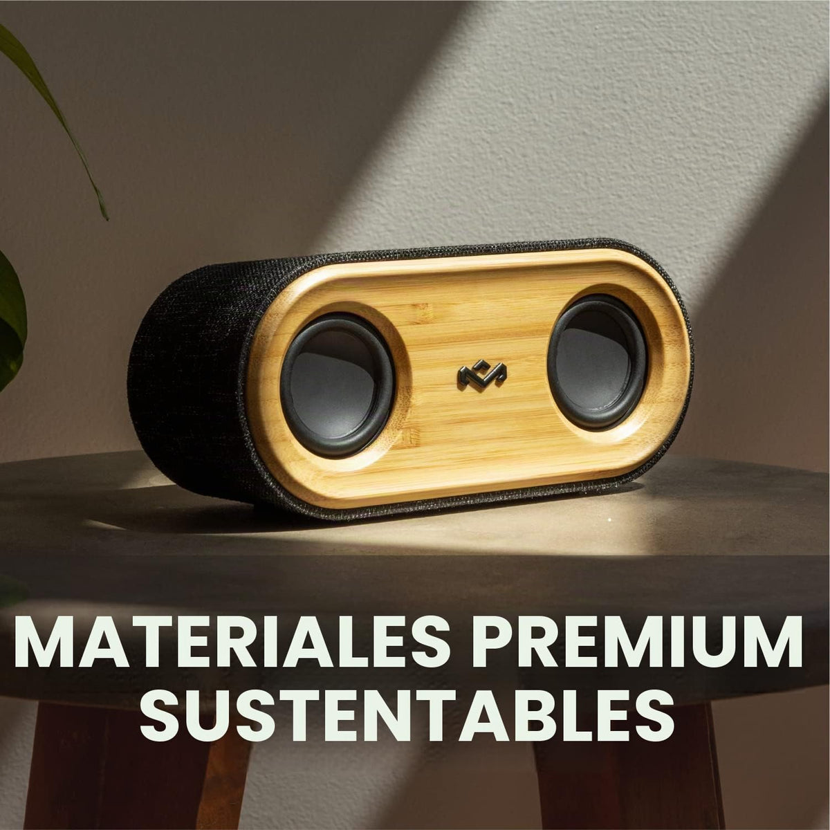 Altavoz Portátil House of Marley Negro con Conectividad Bluetooth y Materiales Sostenibles