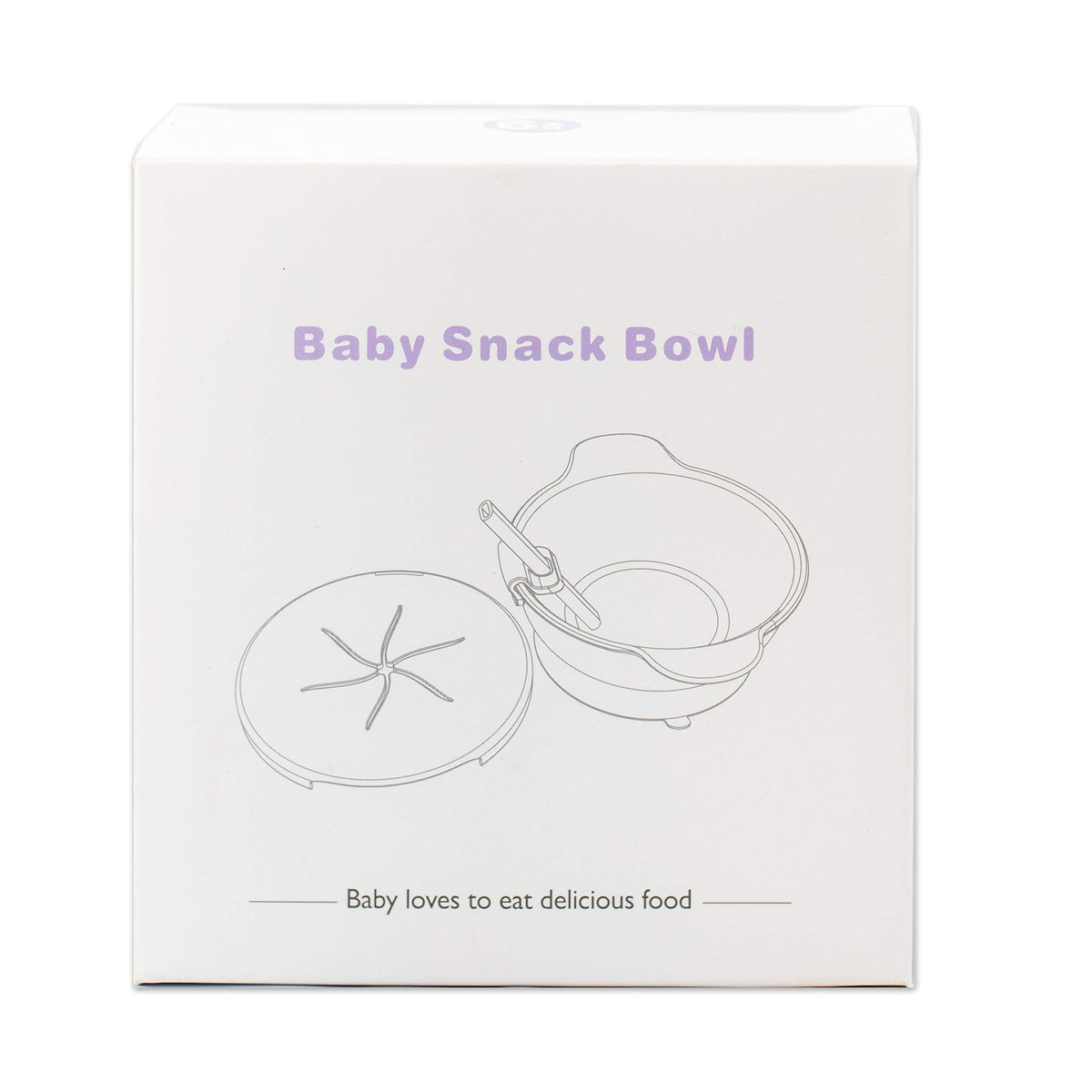PAPU BABY Plato para Snack con popote desmontable y base de succión (Rosa)