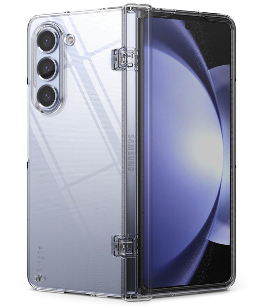 Funda Slim Hinge Ringke Clear Compatible Samsung Galaxy Z Fold 5 5G Tecnología Transparente Carcasa Sólida a Prueba de Choques