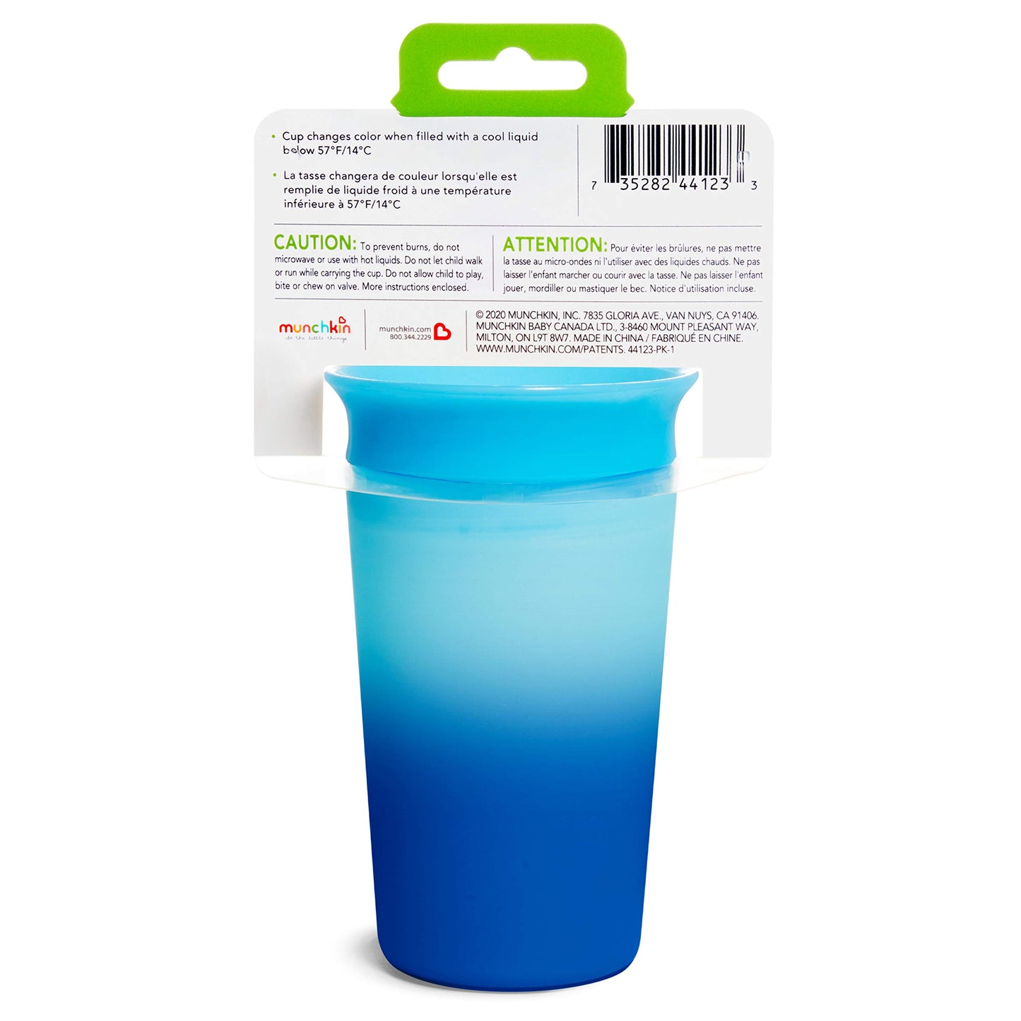 Munchkin Miracle 360 Color Changing Sippy Cup, 9 Oz, Blue