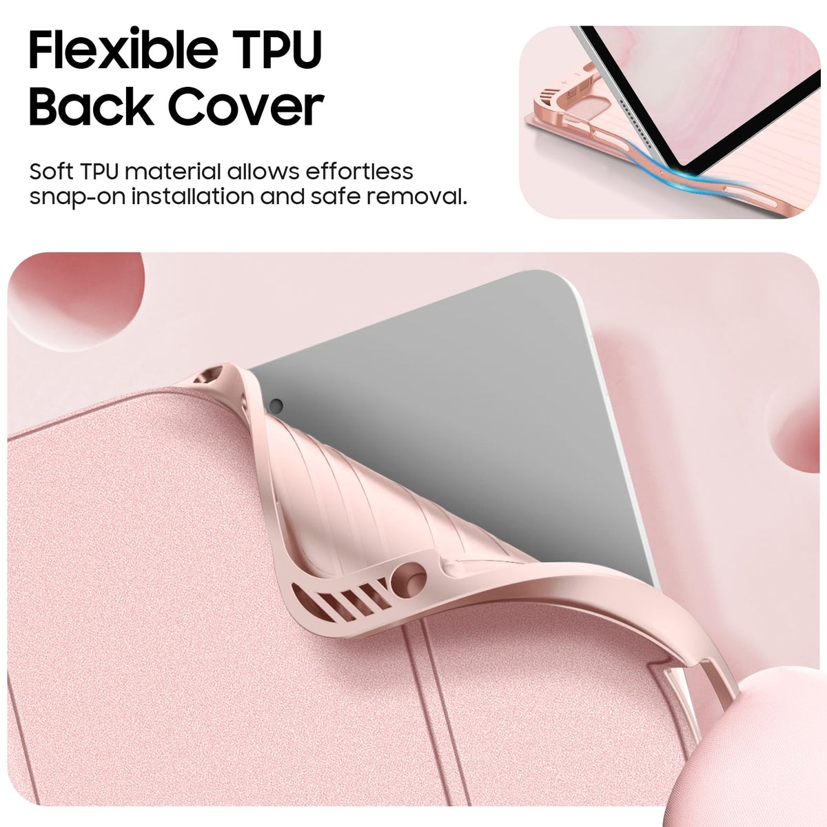 Funda con Teclado iPad Air Fintie Negra TPU Suave con Teclado Bluetooth Desmontable magnéticamente
