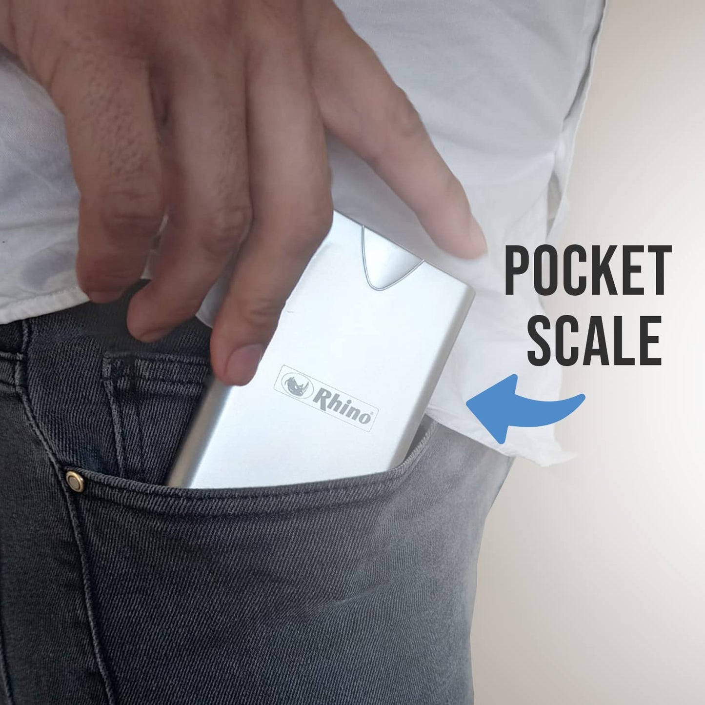 Báscula de Precisión RHINO Acero Inoxidable con Función de Conteo de Piezas y Diseño Compacto