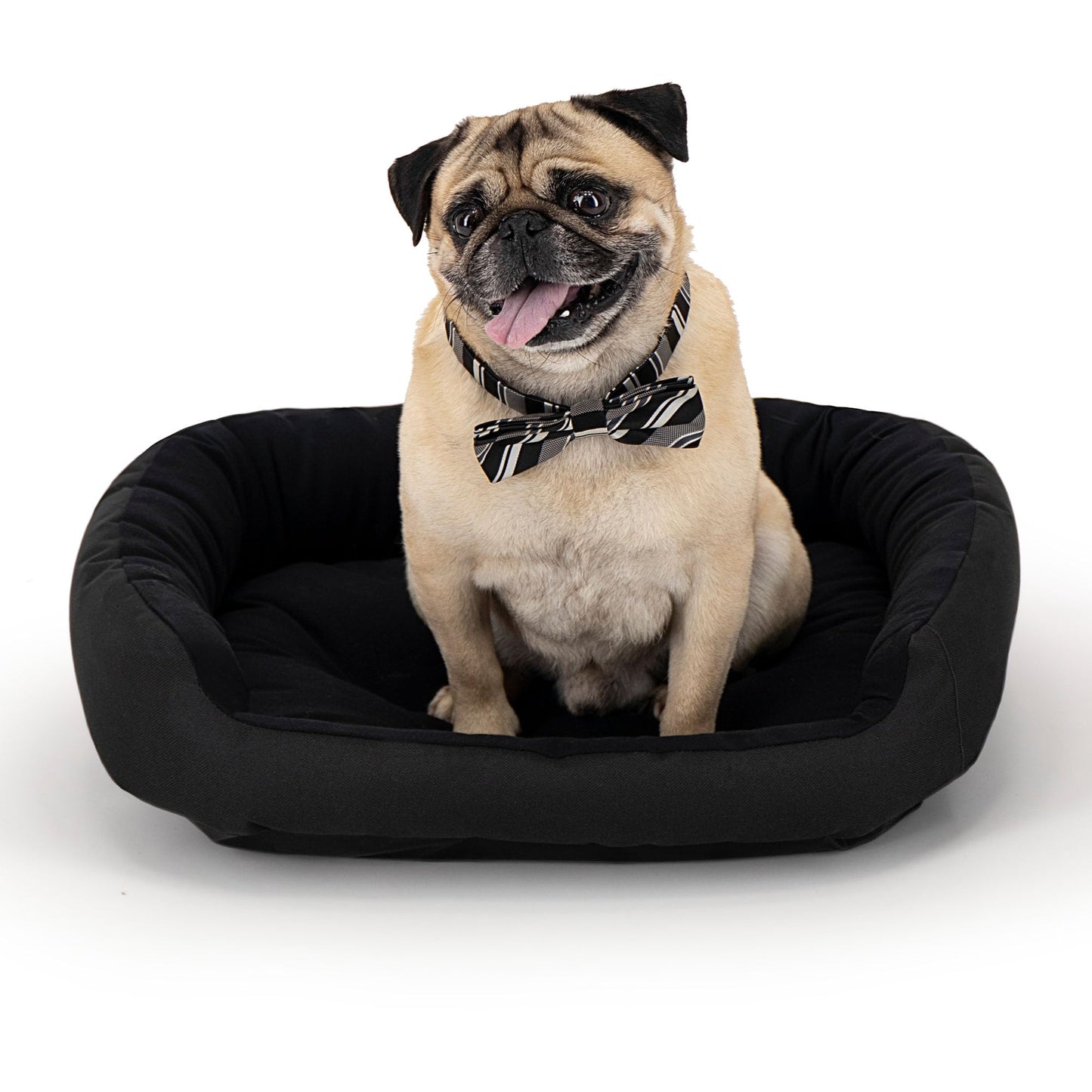 Cama Resistente para Perro PETS APPAREL HILLS Negra Confortable con Relleno Suave