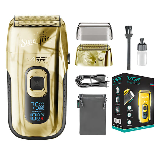 Rasuradora Profesional VGR V-332 Dorado Inalámbrica para Hombre