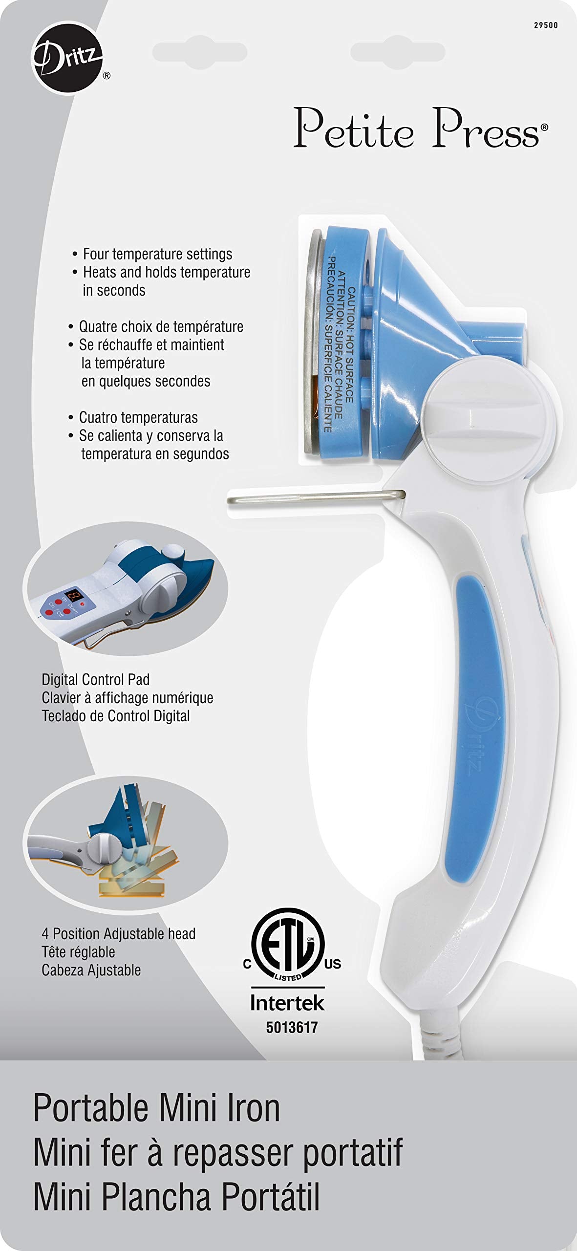 Plancha Mini Portátil Petite Press Blanca