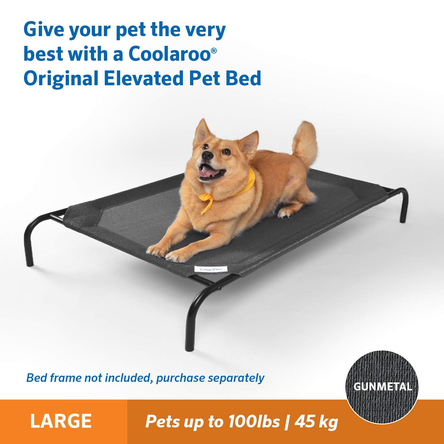 Coolaroo The Original Funda de Repuesto para Cama elevada para Mascotas, Color Bronce