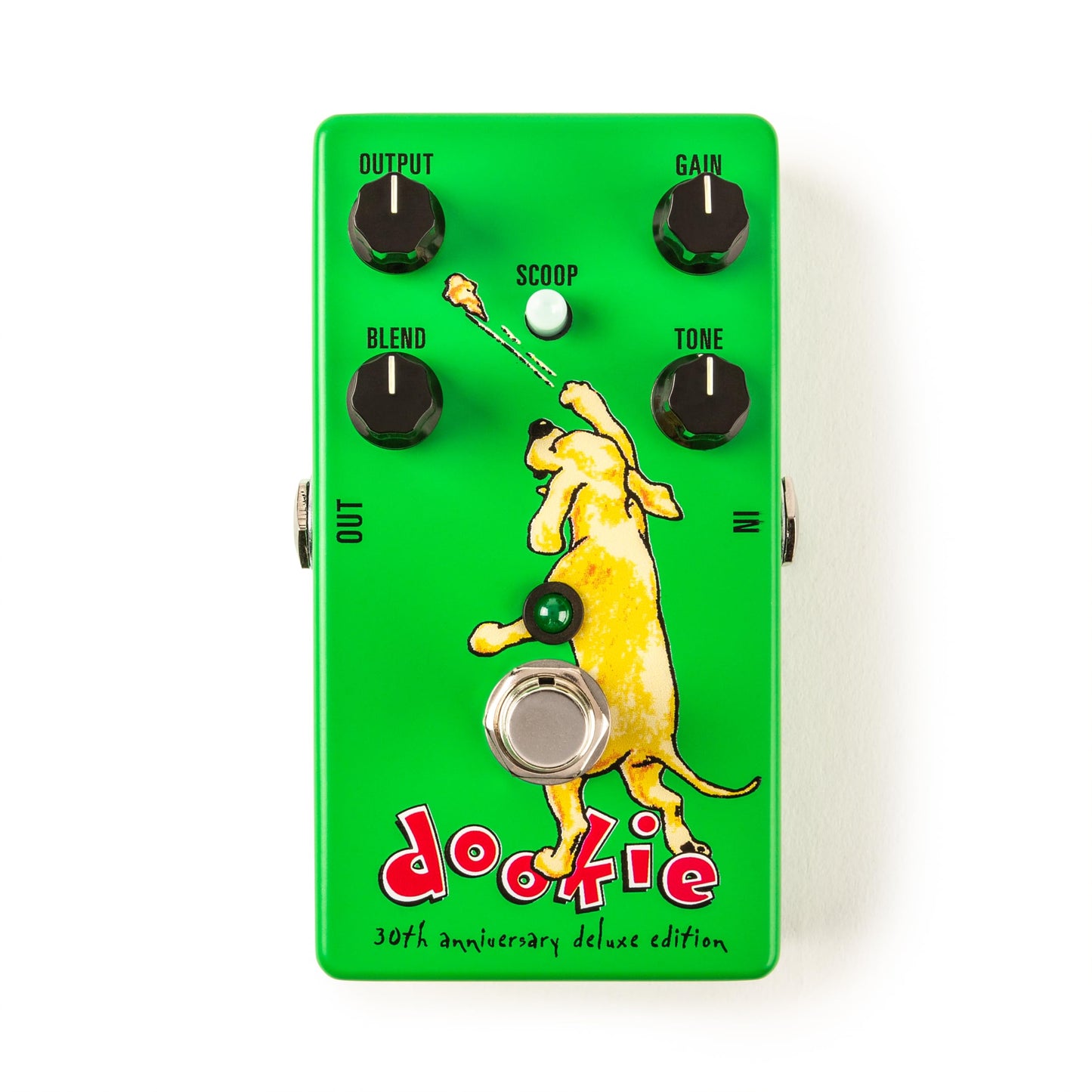 Pedal de Efectos MXR DD30 Green Day 30 Aniversario Deluxe Edition para Guitarra Verde con Fuente de Alimentación y Paquete de Púas