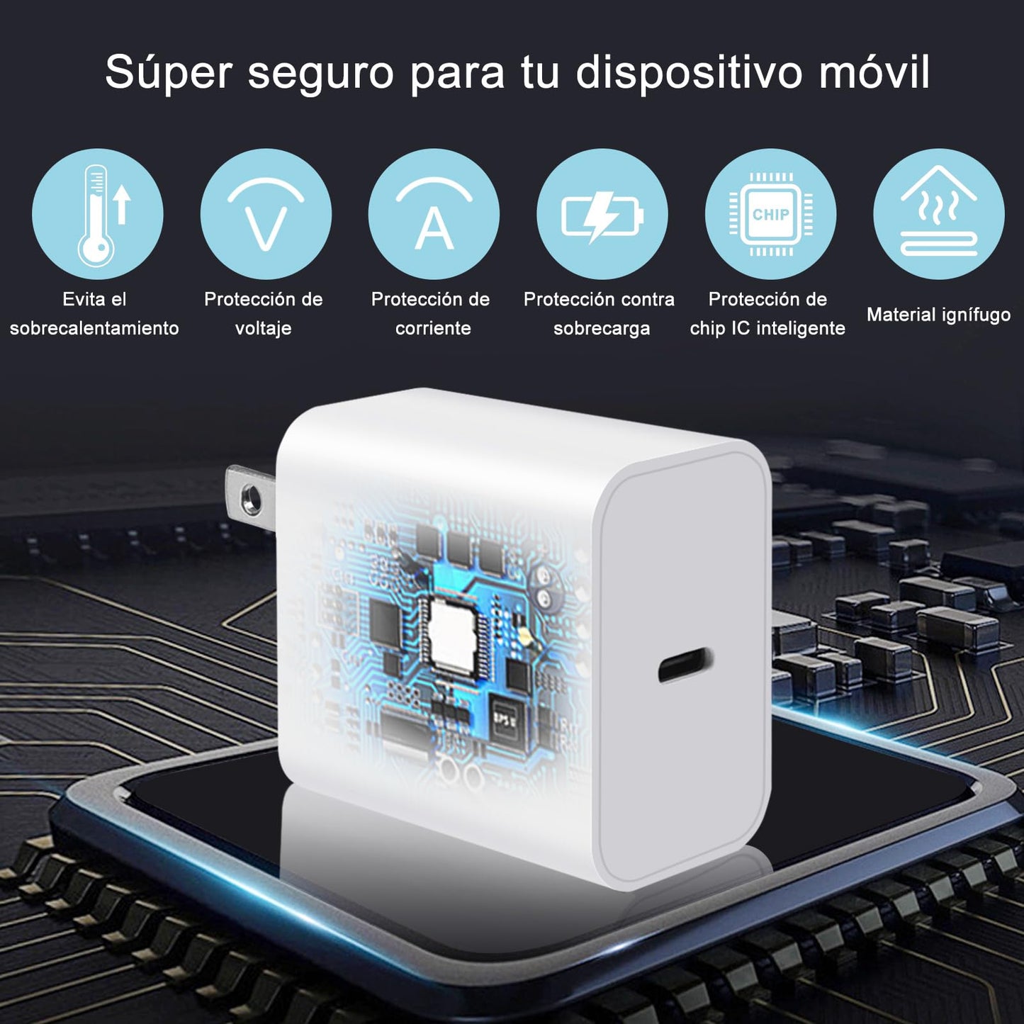 Cargador Rápido USB C de 45 W para Samsung Tipo C, Con Cable de 1.8M para Galaxy S23 Ultra/S23/S23+/S22/S22+/Note10/Note20/S20/S21/S10 (Blanco)
