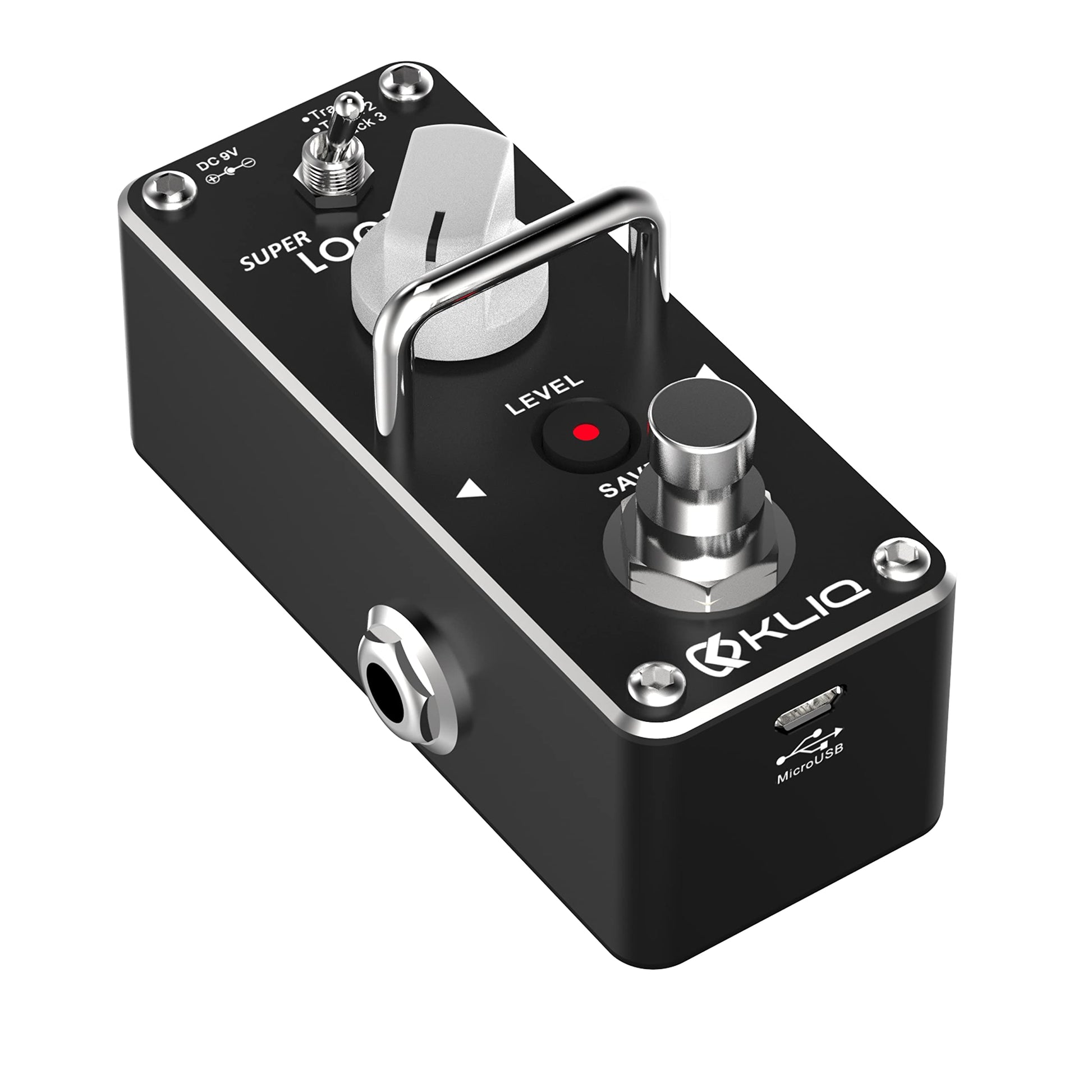 KLIQ Super-Looper - Pedal de efecto micro Looper para guitarra y bajo