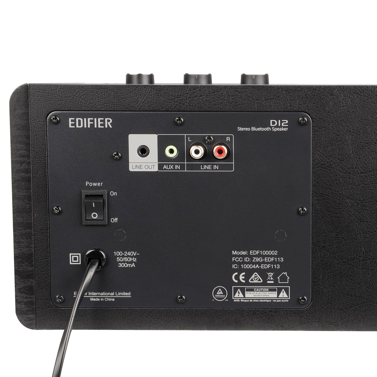 Edifier Loudspeaker Black Wired & Wireless 70 W, D12-BK (Wireless 70 W)