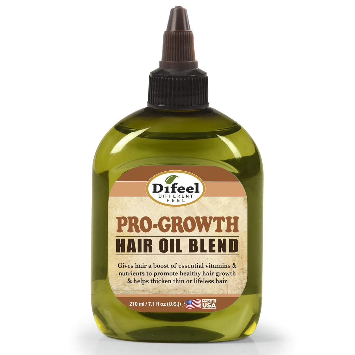 Soluciones Hidratantes Difeel Naturales Pro-Growth 7.8 Oz para el Cuidado del Cabello