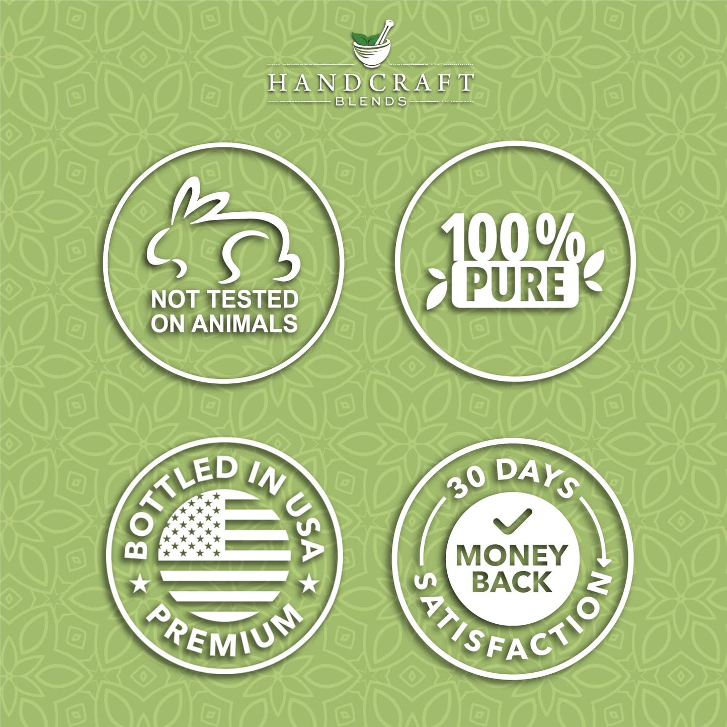 Handcraft Blends Bordative Handcraft Peppermint Essential Oil - Huge 4 OZ - 100% Pure & Natural â€“ Premium Therapeutic Grade with Premium Glass Dropper