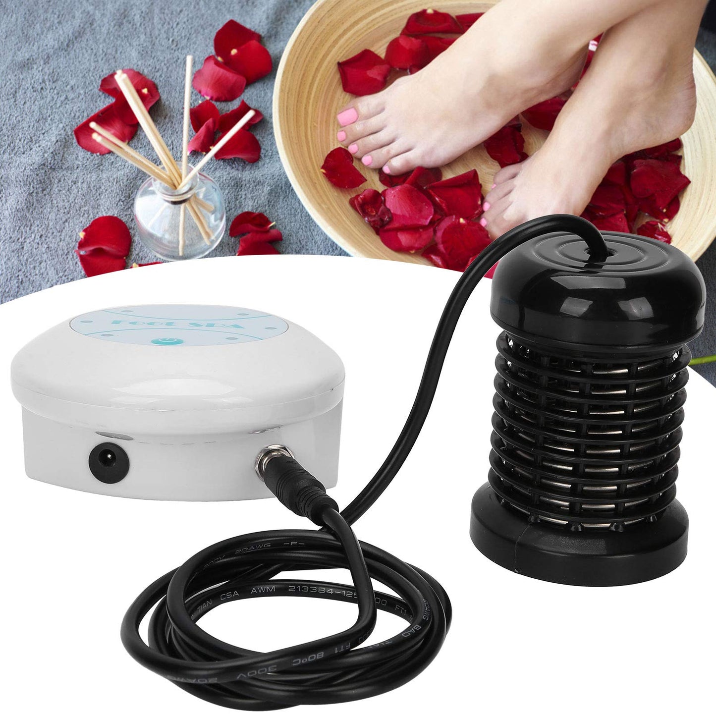Máquina para baño de pies, spa para baño de pies, portátil, pequeño, duradero, profesional, fácil de usar, para todas las edades, spa en el hogar(#2)