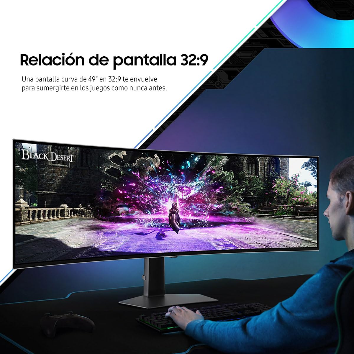 Monitor Gaming Samsung Odyssey G9 49 Pulgadas Curvo OLED .03 ms 240 Hz Smart
