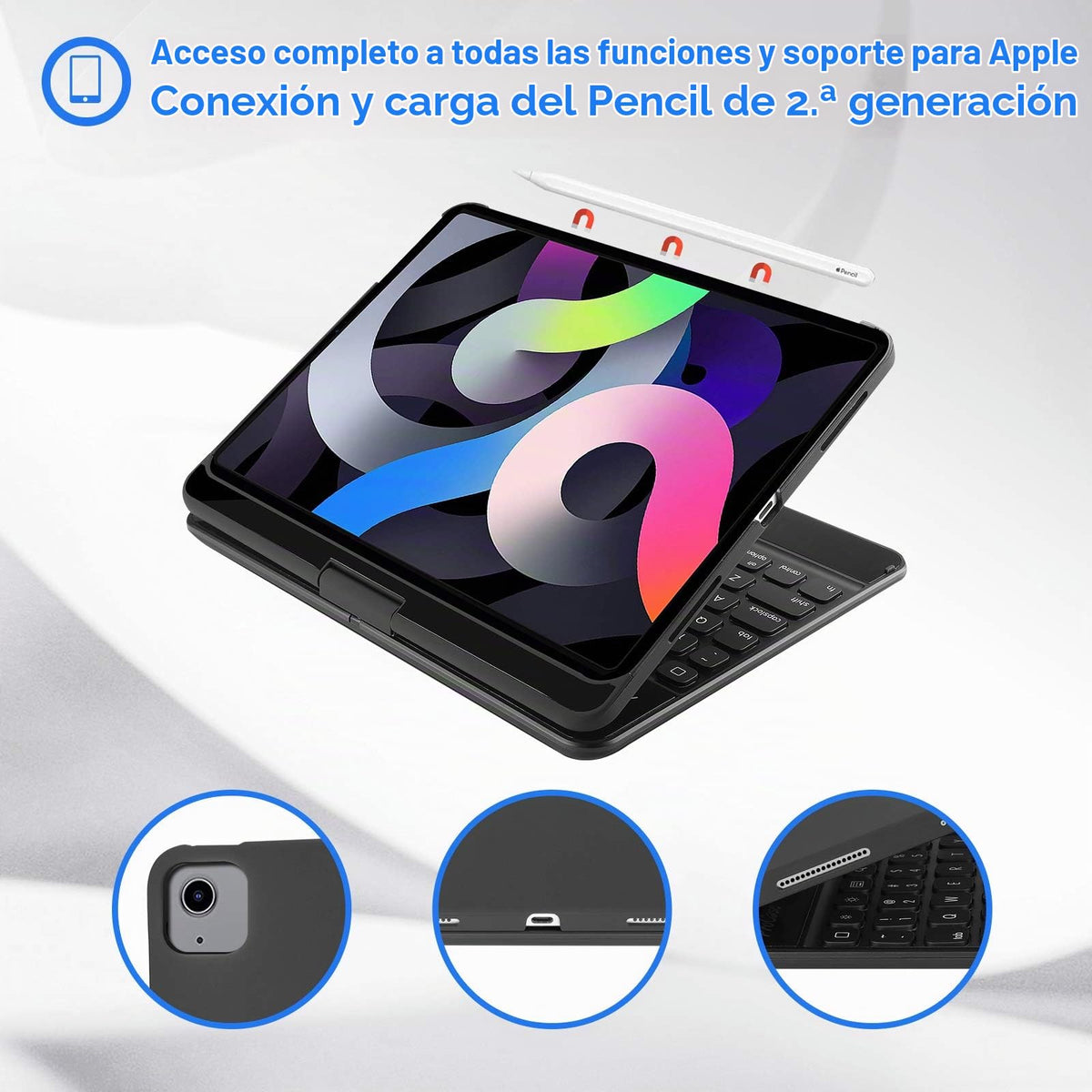 Funda con Teclado ProCase iPad Air 11" y 10.9"