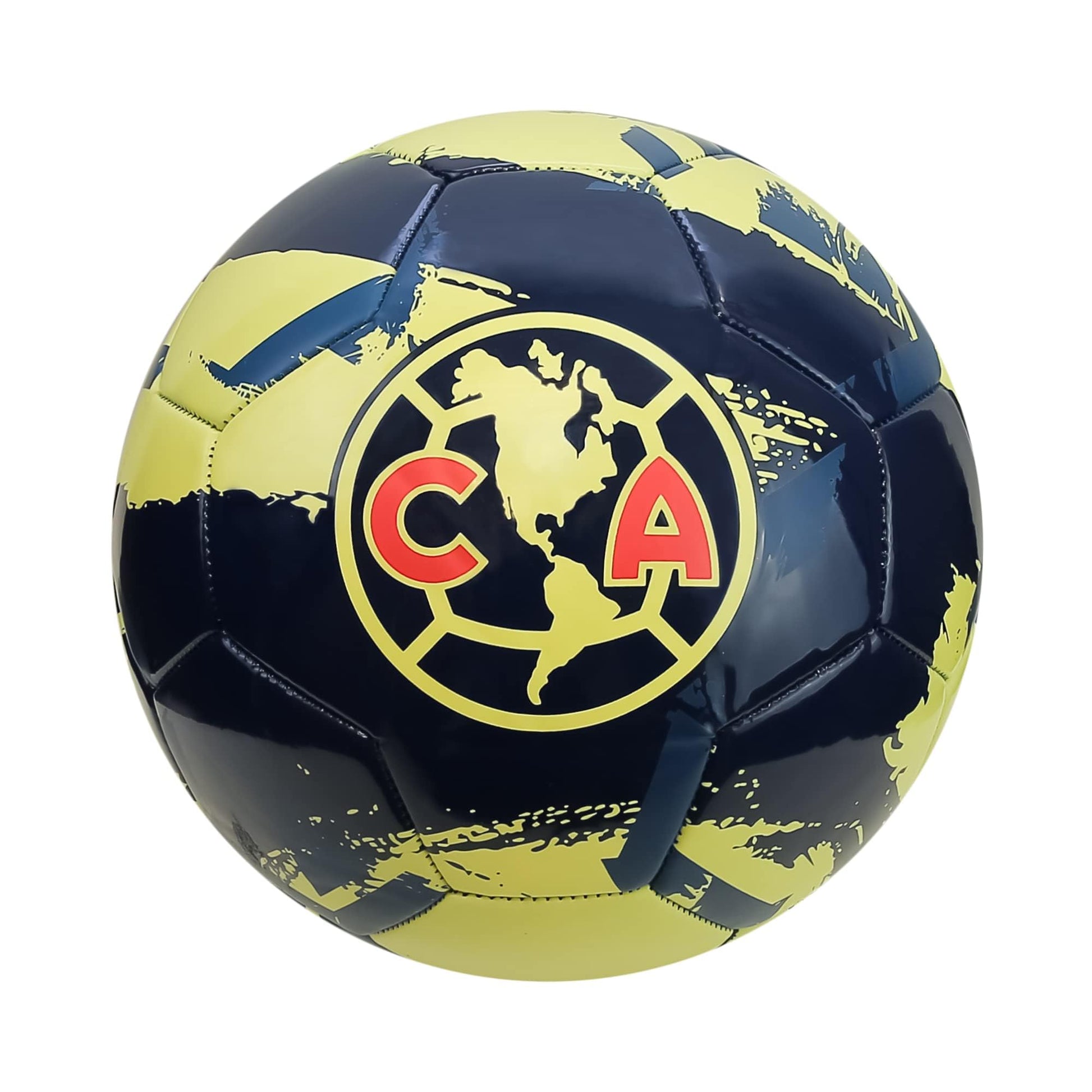 Icon Sports - Balón de fútbol con Licencia Oficial de World Cluams Regulation Junior Talla 3 | Club America, Cepillo para Polvo Azul Marino (CA93BL-N3)