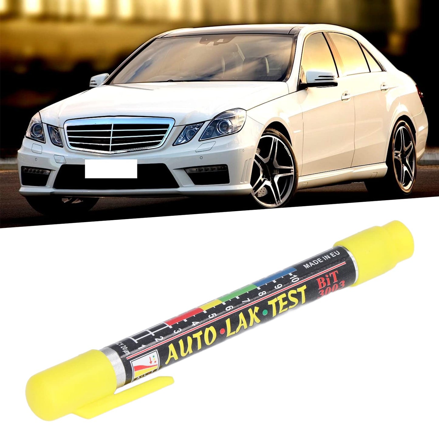 Probador de espesor de pintura, detector de daños en la carrocería de automóviles de alta precisión práctica a prueba de agua para vehículos