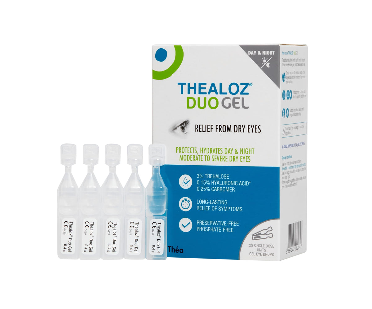 Thealoz Duo Gel - Trehalose 3% & Sodium Hyaluronate 0.15% (0.4g x 30 vials) by Thea
