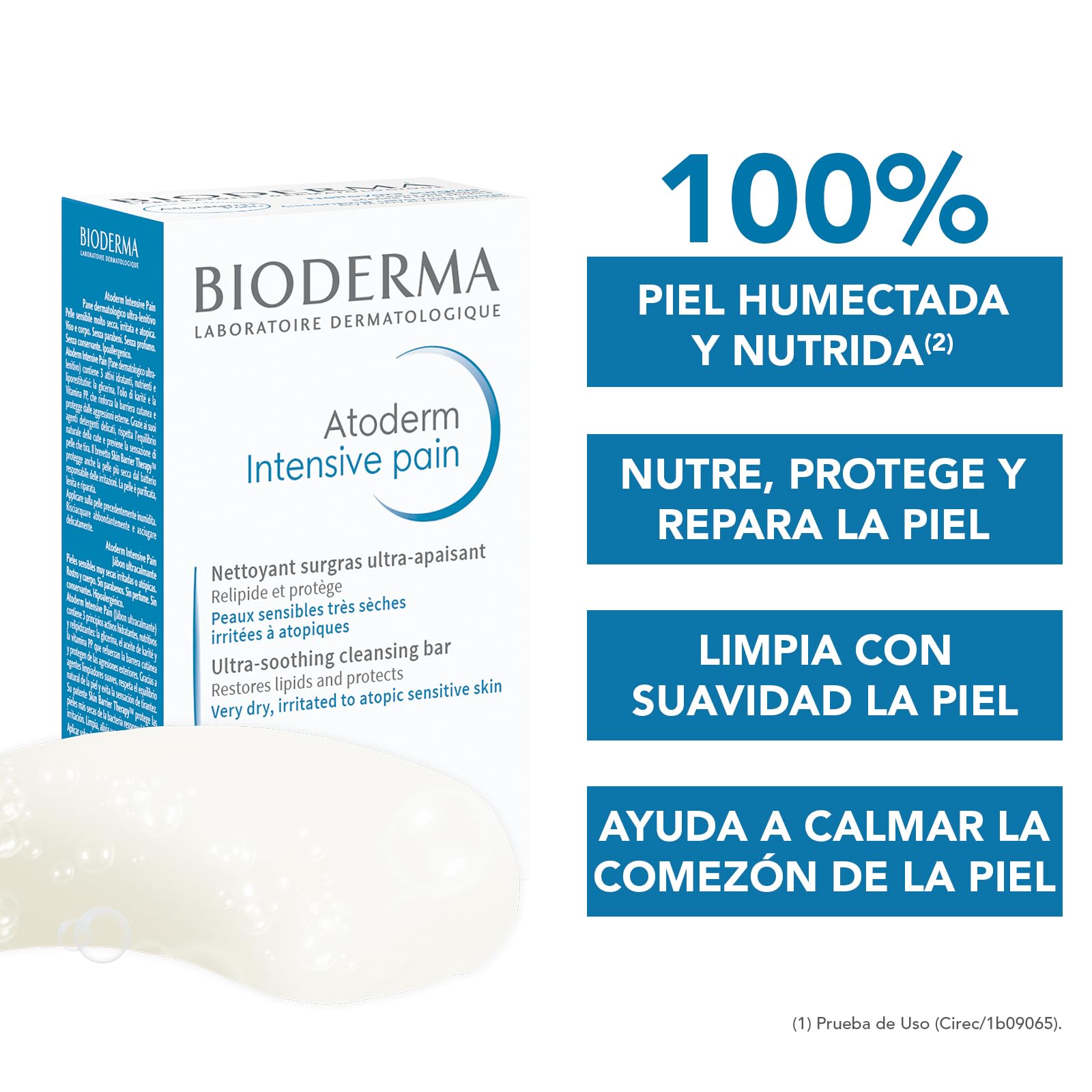 Bioderma | Atoderm Barra Limpiadora Suave Anti-bacterial, 150g