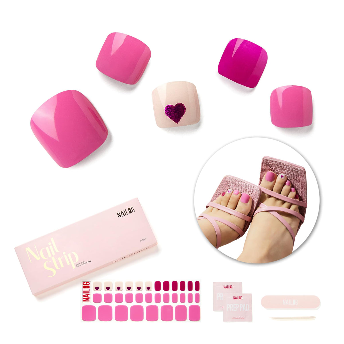 Esmalte de Uñas de Gel Semiendurecido NAILOG Never Too Late Brillante para Mujer