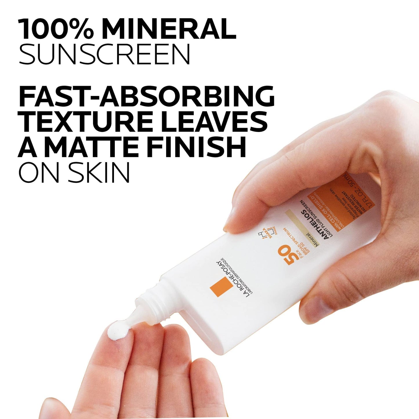 La Roche-Posay Anthelios 50 Mineral Protector solar ultra ligero con SPF 50, 50 ml (1.7 oz)
