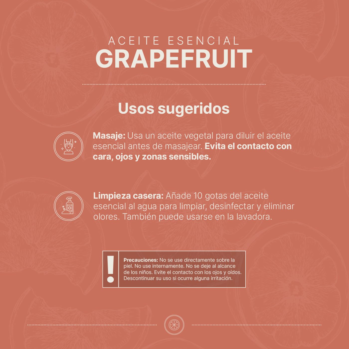 Aceite Esencial B Life Toronja Ingredientes Puros y Naturales de 50 ml