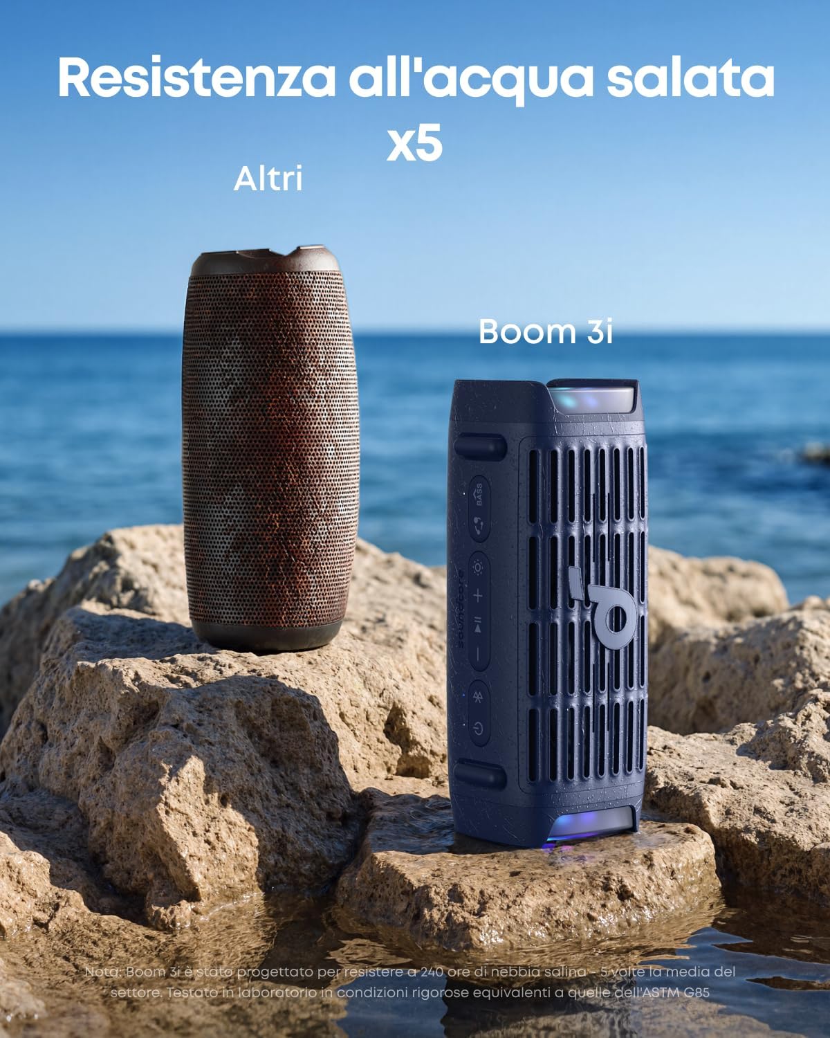 Altavoz Compacto Anker Soundcore Boom 3i Negro Resistente al Agua IP68 para Exteriores