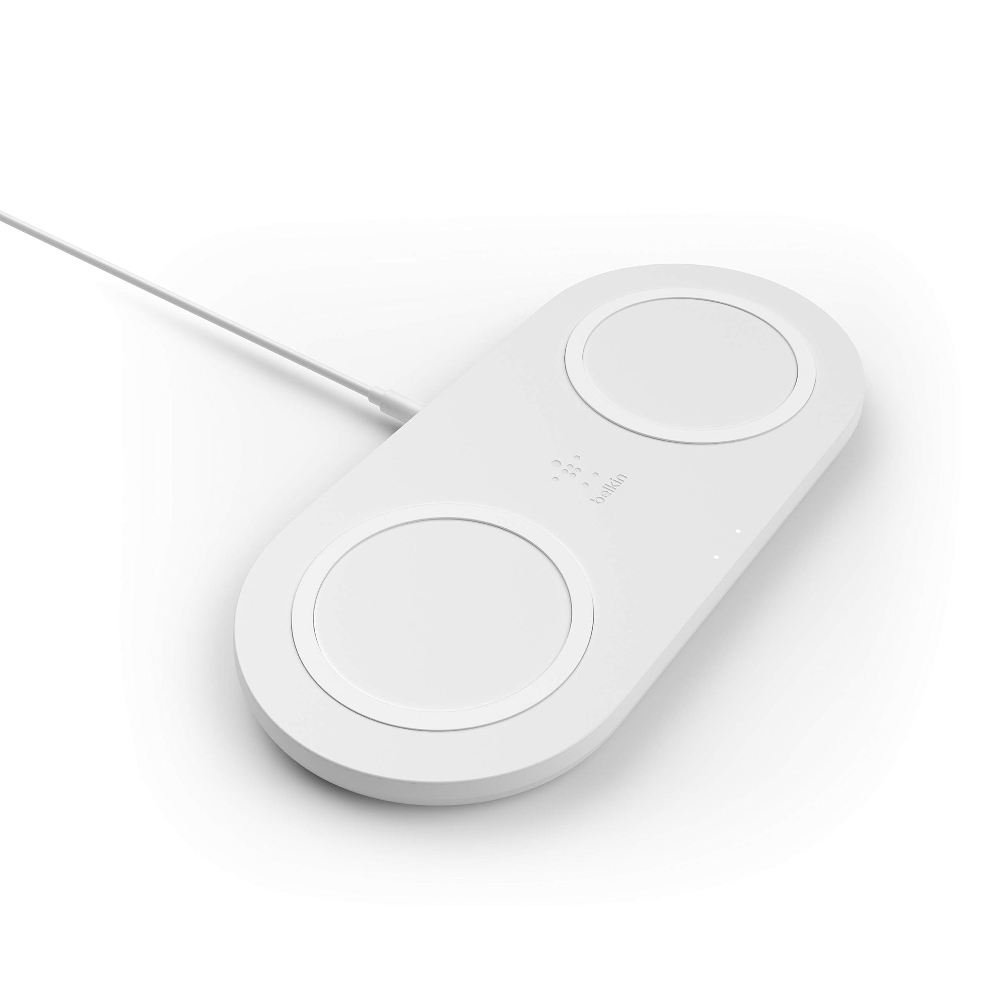 Belkin WIZ002TTWH Base de carga inalámbrica doble BOOST CHARGE, Blanco