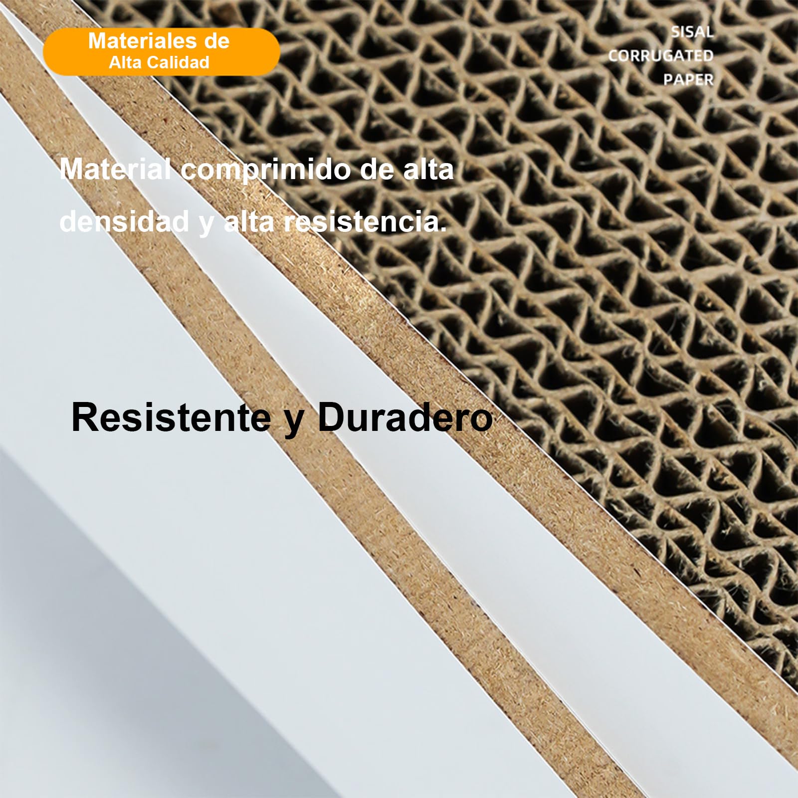 Rascador de Cartón YSDR Onda con Bola para Gatos