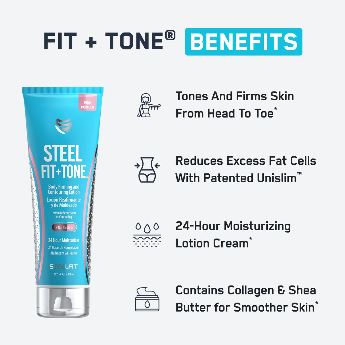 SteelFit Steel Fit & Tone Milk & Honey 8 oz