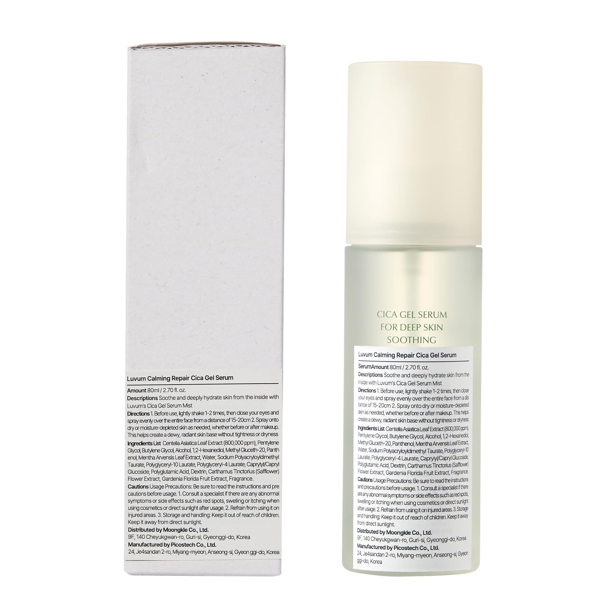 Luvum Mist con Centella, Spray Facial, 80ml