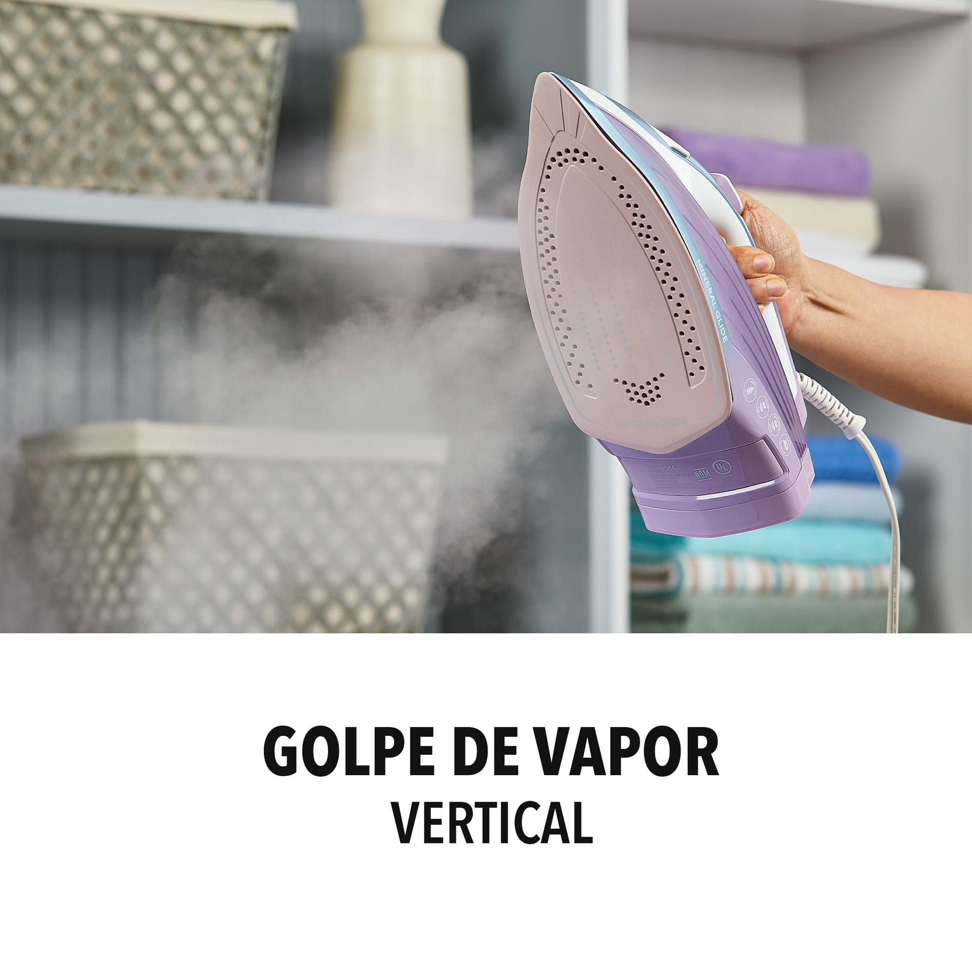 Plancha PowerXL Mineral Glide Ceramica de Vapor Contínuo