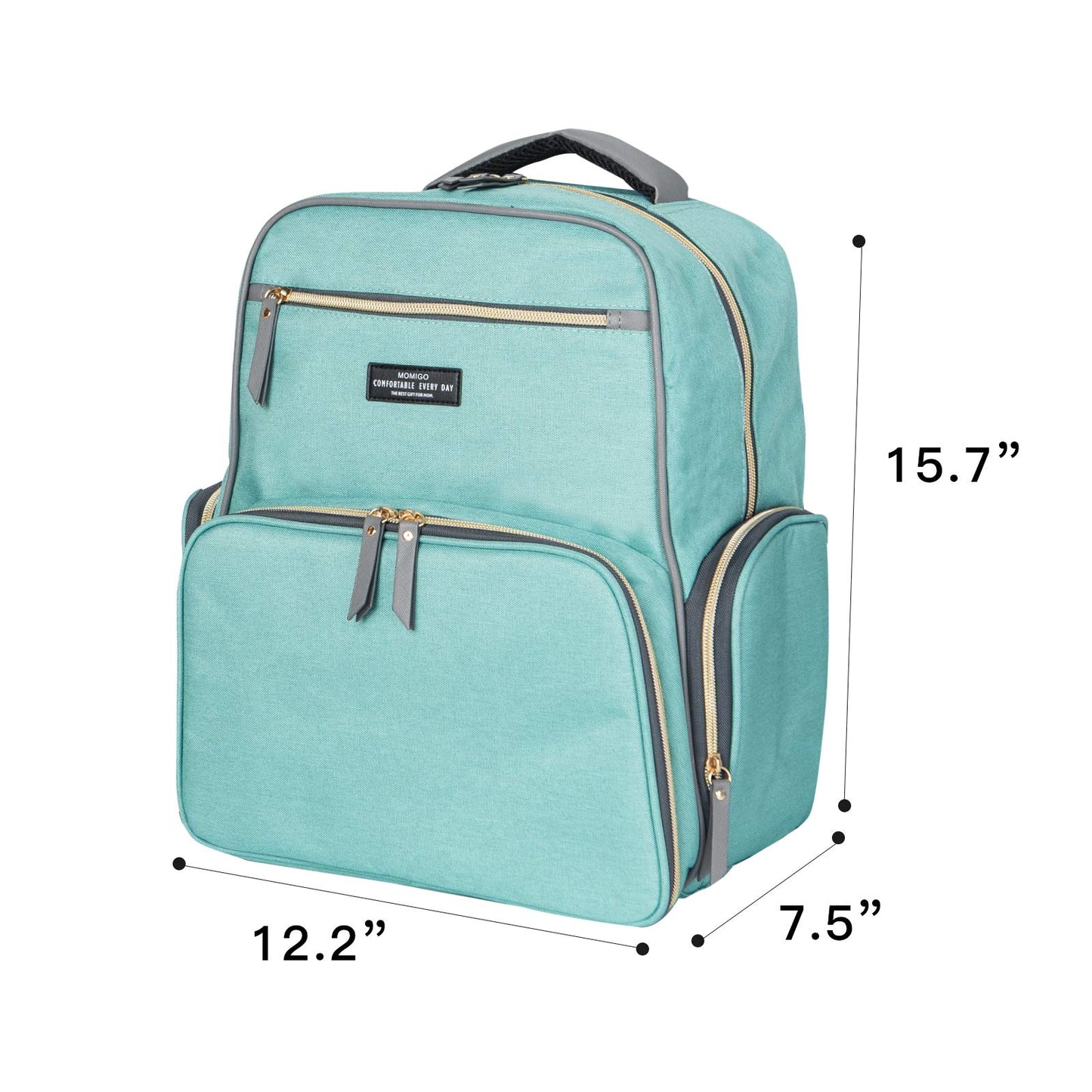 Mochila de extracción de leche para pañales, mochila multifunción para trabajo al aire libre con bolsillo aislante, forro polar verde con licencia oficial de star wars silent one crew., L