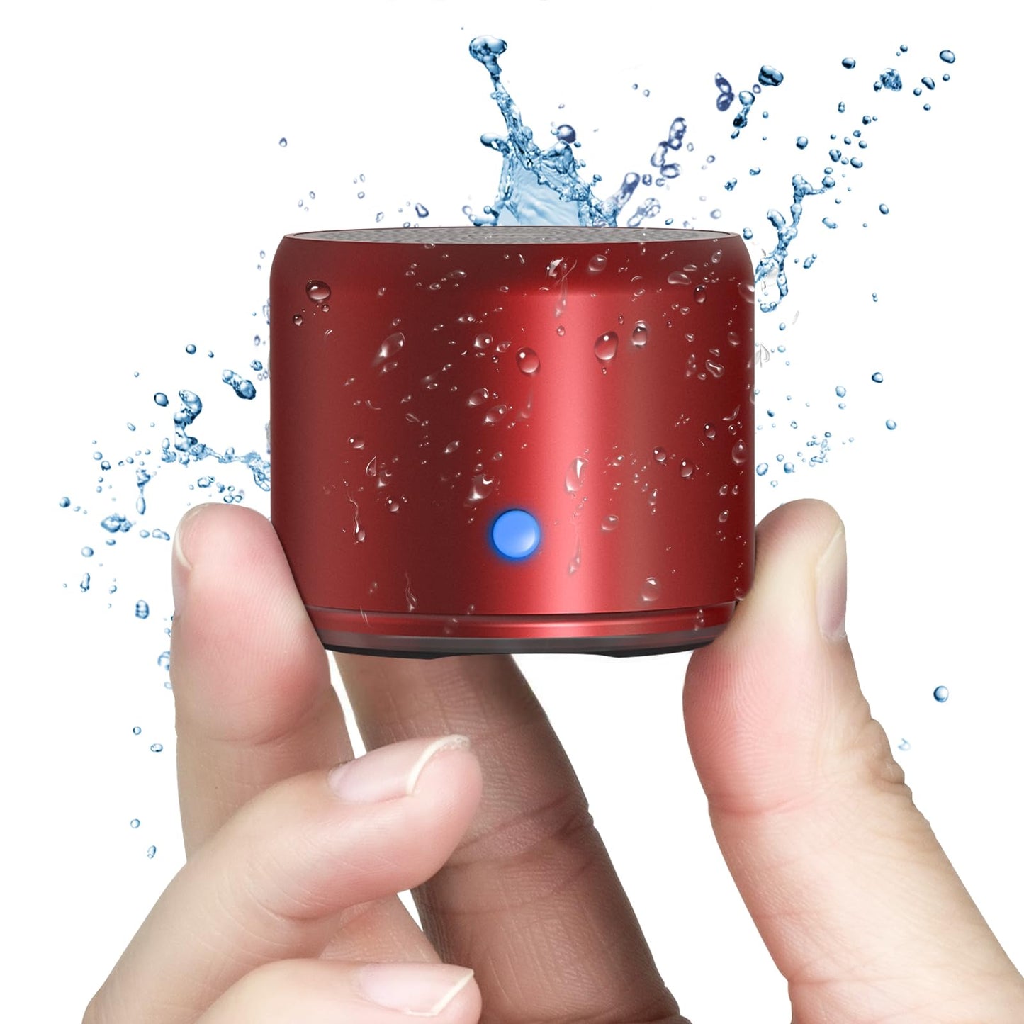 EWA - Funda de viaje empaquetada, altavoz Bluetooth portátil A106 Pro con radiador de graves personalizado, diseño breve, impermeable IP67, mini altavoz perfecto para ducha, habitación, bicicleta,