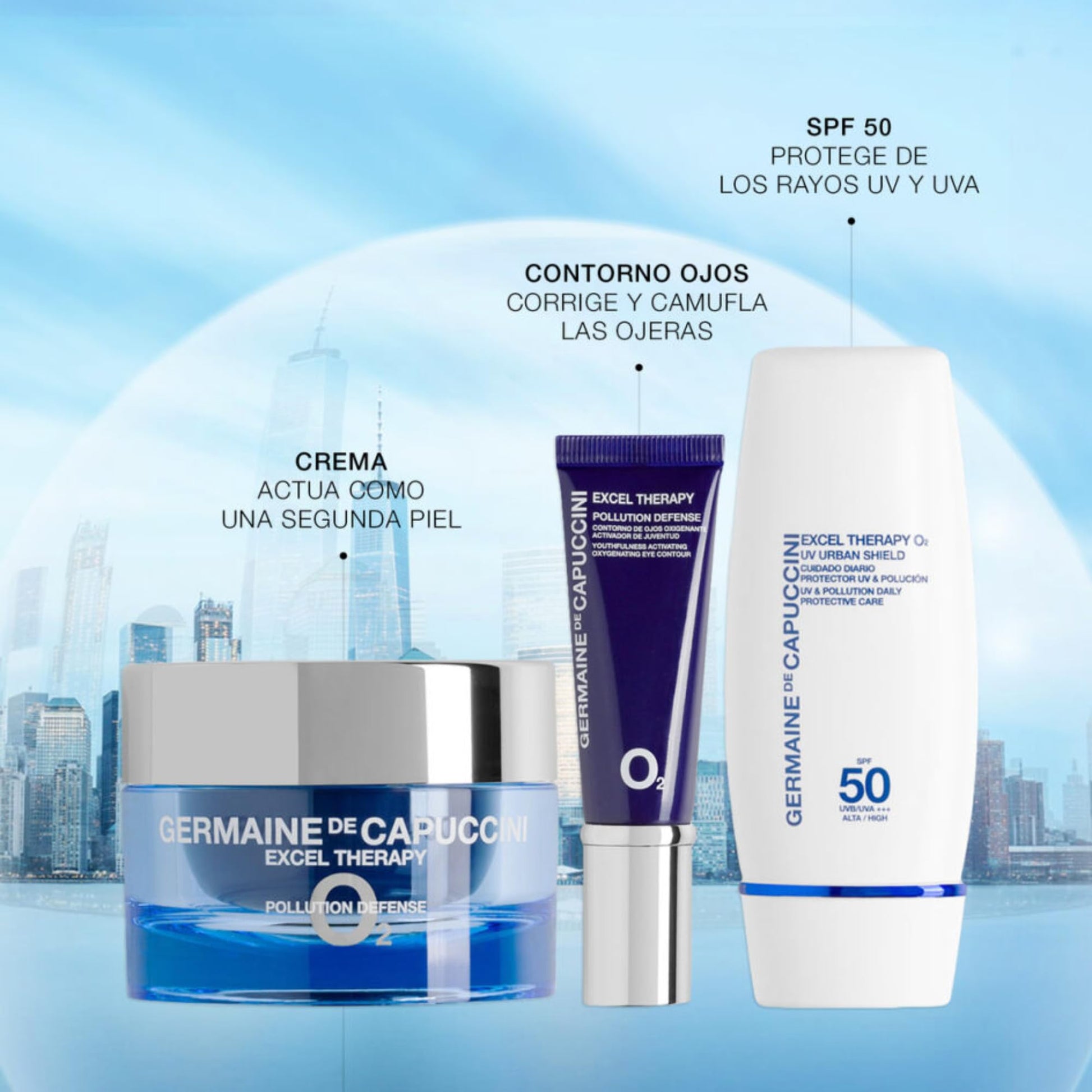 Germaine de Capuccini Excel Therapy O2 - Crema de defensa contra la contaminación