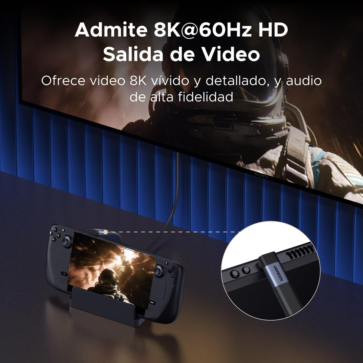 Adaptador USB C UGREEN 90 Grados Paquete 3 Unidades