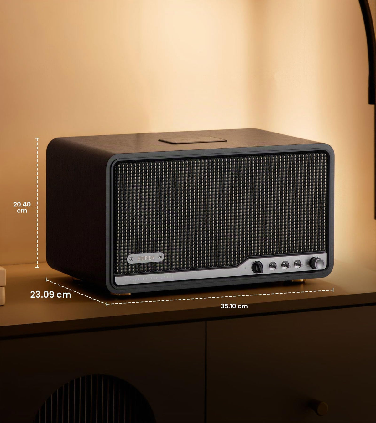Altavoz Inalámbrico Edifier S300 Retro Multihabitación 80W Bluetooth Audio Alta Resolución con Control Remoto