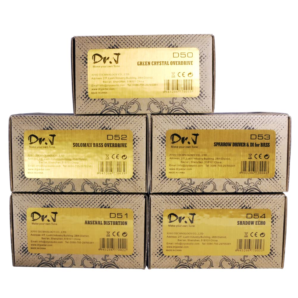 Pedal de Sobremarcha JOYO Edición Dr.J Series Transparente para Guitarra Eléctrica