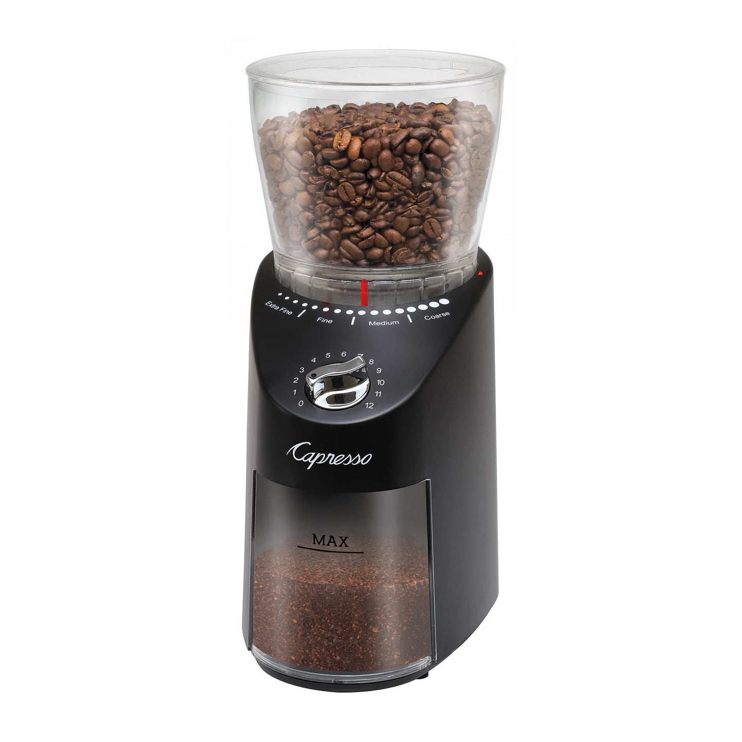 Capresso Infinity Plus - Molinillo cónico negro