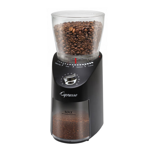 Capresso Infinity Plus - Molinillo cónico negro