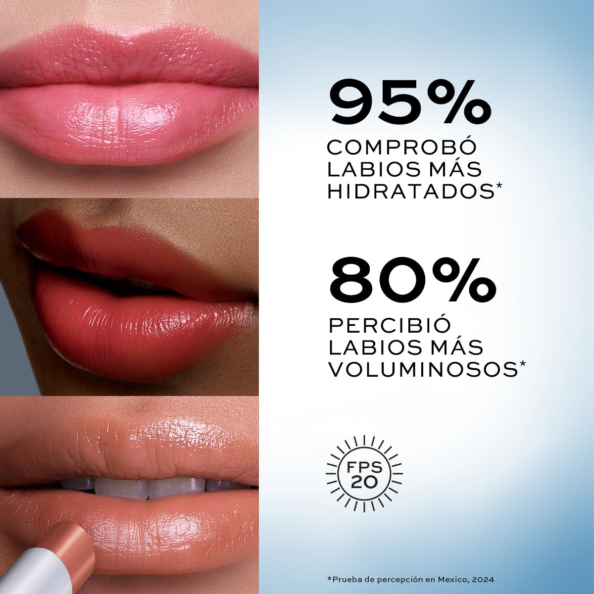 L'BEL - Solutions pro-hialuron Bálsamo Labial Nude Universal, Sérum Labial, 72 Horas de Hidratación y Reparación, con 3 Tipos de Ácido Hialurónico y Colágeno, Tratamiento Intensivo, Uso Diario