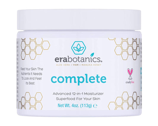 Natural Face Moisturizer Cream 4oz Advanced Healing 10-in-1 Non Greasy Formula with Organic Aloe Vera, Manuka Honey, Coconut Oil & More. Best Face Cream for Oily, Dry, Damaged & Sensitive Skin