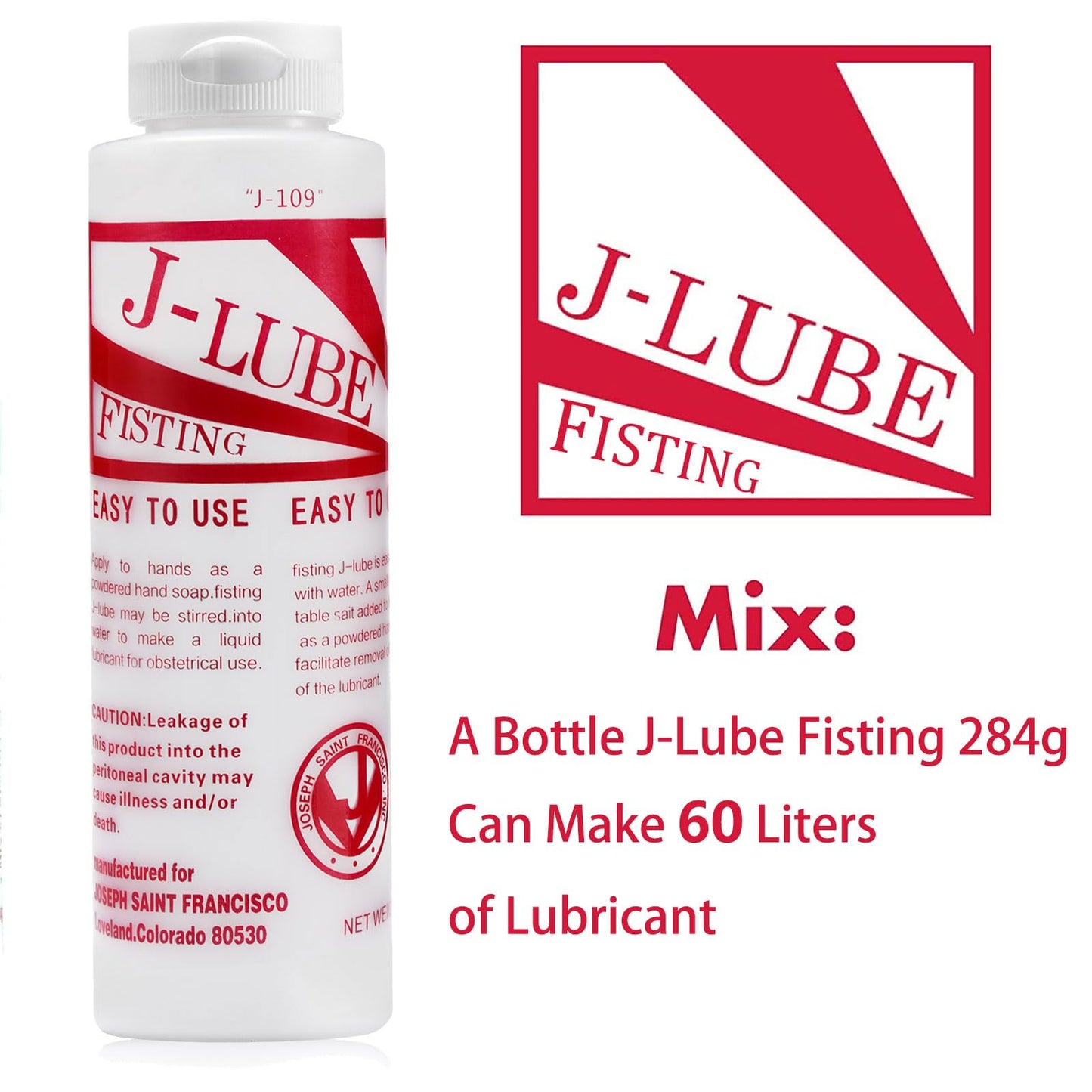 Lubricante J-Lube Mezcla de Polvo Botella Exprimida 500 ml