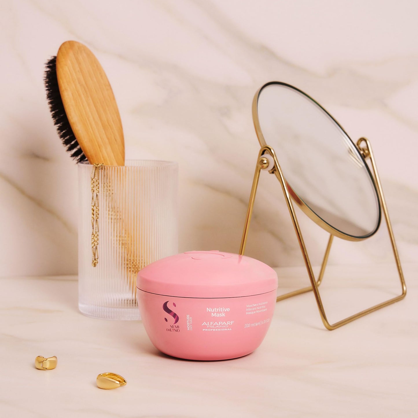 Máscara Nutritiva Alfaparf Milano Semi Di Lino para Cabello Seco Seguro en Cabello Tratado con Color