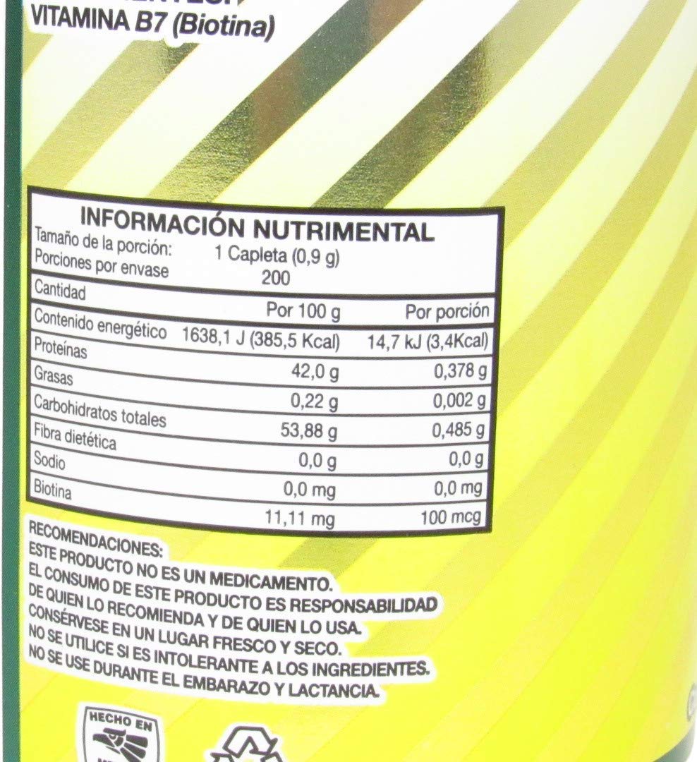 Capletas Biotina B7 Alexyessy 200 Unidades