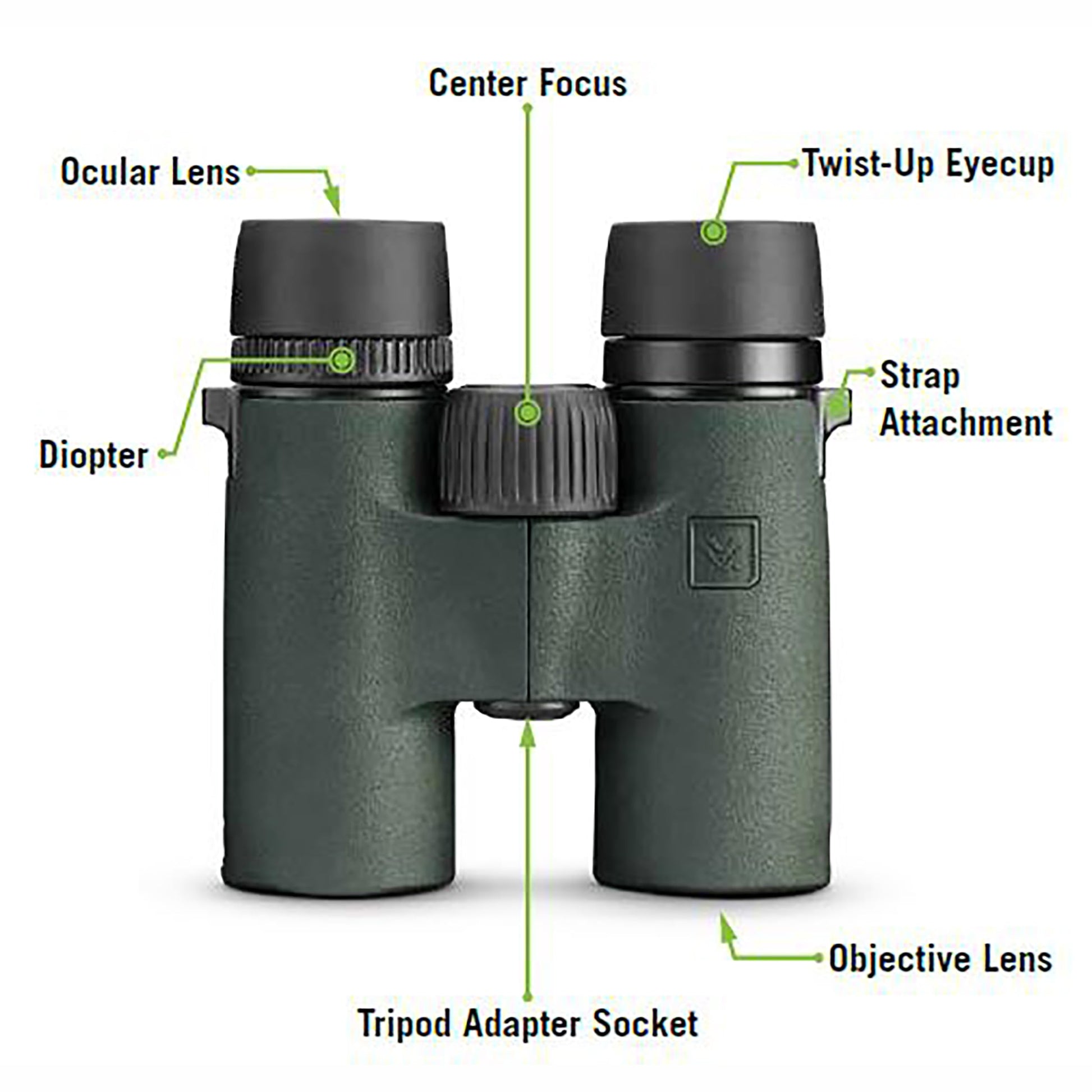 Vortex Optics Bantam HD 6.5 x 32 - Prismáticos juveniles - Sistema óptico HD, revestimientos de lente XR, armadura de goma, trípode adaptable, impermeable, a prueba de niebla, a prueba de golpes,